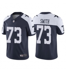 Men Dallas Cowboys 73 Tyler Smith Navy Thanksgiving Vapor Limited Stitched Jersey