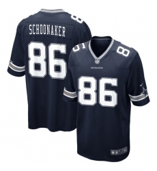 Men Dallas Cowboys  86 Luke Schoonmaker  Navy Vapor Untouchable Stitched Jersey