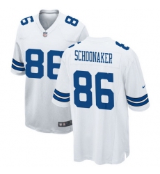 Men Dallas Cowboys 86 Luke Schoonmaker White Vapor Untouchable Stitched Jersey