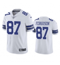 Men Dallas Cowboys 87 Jake Ferguson White Vapor Untouchable Limited Stitched Football Jersey