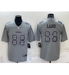 Men Dallas Cowboys 88 CeeDee Lamb Grey Atmosphere Fashion Stitched Jersey
