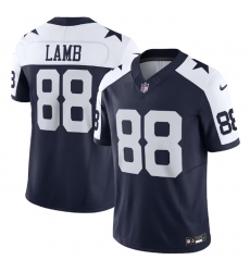 Men Dallas Cowboys 88 CeeDee Lamb Navy 2023 F U S E  Limited Stitched Football Jersey