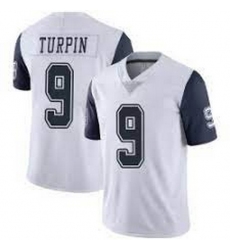 Men Dallas Cowboys 9 KaVontae Turpin White Rush Limited Jersey