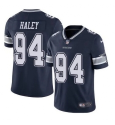 Men Dallas Cowboys 94 Charles Haley Navy Vapor Untouchable Limited Stitched Jerse