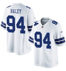 Men Dallas Cowboys #94 Charles Haley White Retired Player NFL Nike Game Jersey