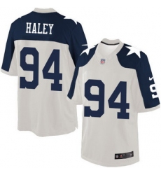 Men Dallas Cowboys #94 Charles Haley White Thanksgiving Retired Player NFL Nike Game Jersey