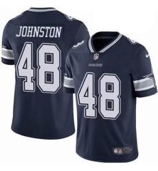 Men Dallas Cowboys Daryl Johnston 84 Nike Vapor Navy Blue Limited Jersey