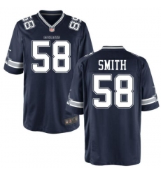 Men Dallas Cowboys Mazi Smith #58 Blue Vapor Limited Stitched NFL jesey
