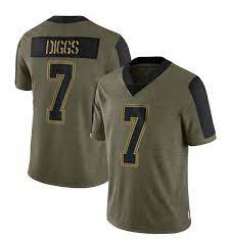 Men Dallas Cowboys Trevon Diggs #7 Limited 2021 Salute To Service Jersey