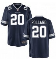 Men Nike Cowboys 20 Tony Pollard Navy Blue Limited NFL Jersey