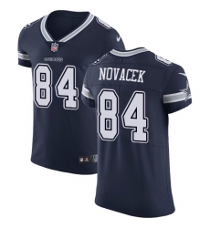 Men Nike Cowboys #84 Jay Novacek Navy Blue Team Color Stitched NFL Vapor Untouchable Elite Jersey