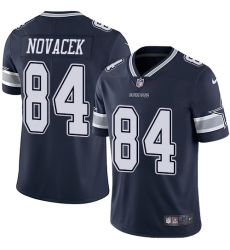 Men Nike Cowboys #84 Jay Novacek Navy Blue Team Color Vapor Untouchable Limited Player NFL Jersey
