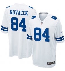 Men Nike Cowboys #84 Jay Novacek White NFL Game Jersey
