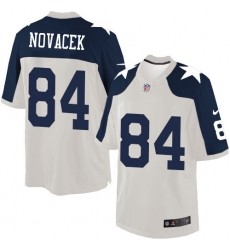 Men Nike Cowboys #84 Jay Novacek White Throwback Alternate NFL Limited Jersey