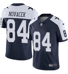 Men Nike Cowboys #84 Jay Novacek avy Blue Throwback Alternate Vapor Untouchable Limited Player NFL Jersey