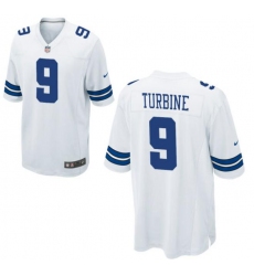 Men Nike Dallas Cowboys #9 Kavontae Turpin White Vapor Limited Jersey