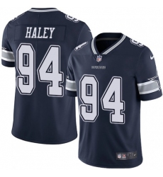 Men Nike Dallas Cowboys #94 Charles Harley Blue Vapor Limited Stitched NFL Jersey
