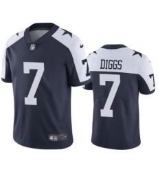 Men Nike Dallas Cowboys Trevon Diggs #7 Blue Thanksgivens Vapor Limited Stitched Jersey
