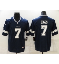 Men Nike Dallas Cowboys Trevon Diggs #7 Blue Vapor Limited Jersey