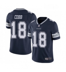 Mens Dallas Cowboys 18 Randall Cobb Navy Blue Team Color Vapor Untouchable Limited Player Football Jersey