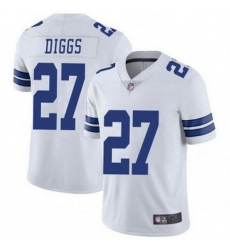 Mens Dallas Cowboys 27 Trevon Diggs White Vapor Limited Jersey