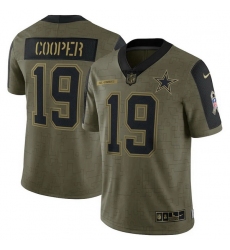 Men's Dallas Cowboys Amari Cooper Nike Olive 2021 Salute To Service Limited Player Jersey