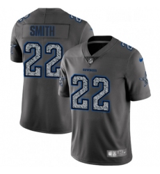 Mens Nike Dallas Cowboys 22 Emmitt Smith Gray Static Vapor Untouchable Limited NFL Jersey