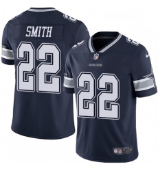 Mens Nike Dallas Cowboys 22 Emmitt Smith Navy Blue Team Color Vapor Untouchable Limited Player NFL Jersey