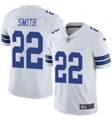 Mens Nike Dallas Cowboys 22 Emmitt Smith White Vapor Untouchable Limited Player NFL Jersey