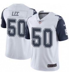 Mens Nike Dallas Cowboys 50 Sean Lee Limited White Rush Vapor Untouchable NFL Jersey