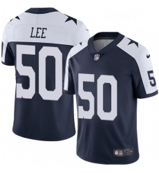 Mens Nike Dallas Cowboys 50 Sean Lee Navy Blue Throwback Alternate Vapor Untouchable Limited Player NFL Jersey
