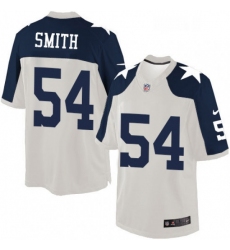 Mens Nike Dallas Cowboys 54 Jaylon Smith Limited White Throwback Alternate NFL Jersey
