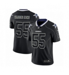 Mens Nike Dallas Cowboys 55 Leighton Vander Esch Limited Lights Out Black Rush NFL Jersey
