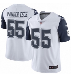 Mens Nike Dallas Cowboys 55 Leighton Vander Esch Limited White Rush Vapor Untouchable NFL Jersey