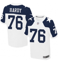 Mens Nike Dallas Cowboys #76 Greg Hardy Elite White Throwback Alternate NFL Jersey
