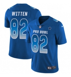 Mens Nike Dallas Cowboys 82 Jason Witten Limited Royal Blue 2018 Pro Bowl NFL Jersey