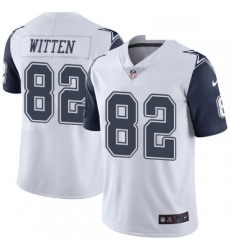 Mens Nike Dallas Cowboys 82 Jason Witten Limited White Rush Vapor Untouchable NFL Jersey