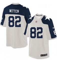 Mens Nike Dallas Cowboys 82 Jason Witten Limited White Throwback Alternate NFL Jersey