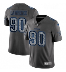 Mens Nike Dallas Cowboys 90 Demarcus Lawrence Gray Static Vapor Untouchable Limited NFL Jersey