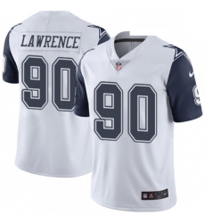 Mens Nike Dallas Cowboys 90 Demarcus Lawrence Limited White Rush Vapor Untouchable NFL Jersey