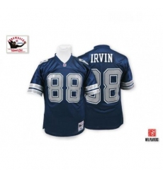 Mitchell And Ness Dallas Cowboys 88 Michael Irvin Authentic Navy Blue Throwback NFL Jersey