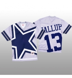 NFL Dallas Cowboys 13 Michael Gallup White Men Mitchell  26 Nell Big Face Fashion Limited NFL Jersey