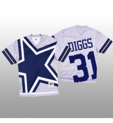 NFL Dallas Cowboys 31 Trevon Diggs White Men Mitchell  26 Nell Big Face Fashion Limited NFL Jersey