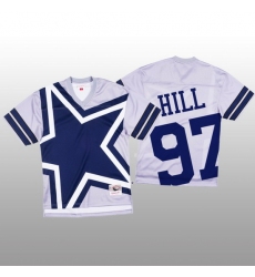 NFL Dallas Cowboys 97 Trysten Hill White Men Mitchell  26 Nell Big Face Fashion Limited NFL Jersey