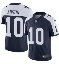 Nike Cowboys #10 Tavon Austin Navy Blue Thanksgiving Mens Stitched NFL Vapor Untouchable Limited Throwback Jersey