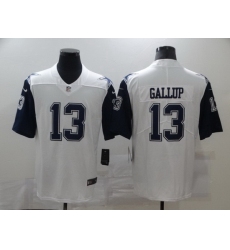 Nike Cowboys 13 Michael Gallup White Color Rush Limited Jersey