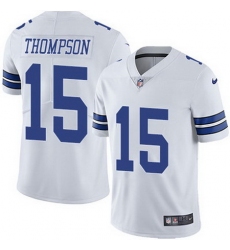 Nike Cowboys #15 Deonte Thompson White Mens Stitched NFL Vapor Untouchable Limited Jersey