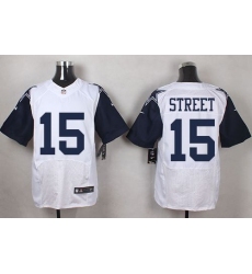 Nike Cowboys #15 Devin Street White Mens Stitched NFL Elite Rush Jerseys