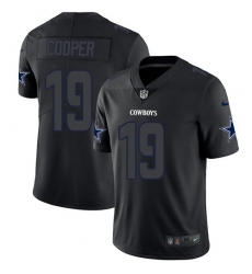 Nike Cowboys #19 Amari Cooper Black Men Stitched NFL Limited Rush Impact Jersey
