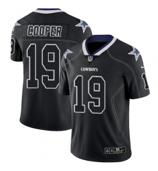 Nike Cowboys #19 Amari Cooper Lights Out Black Men Stitched NFL Limited Rush Jersey